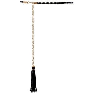 Beaded tassel chain belt